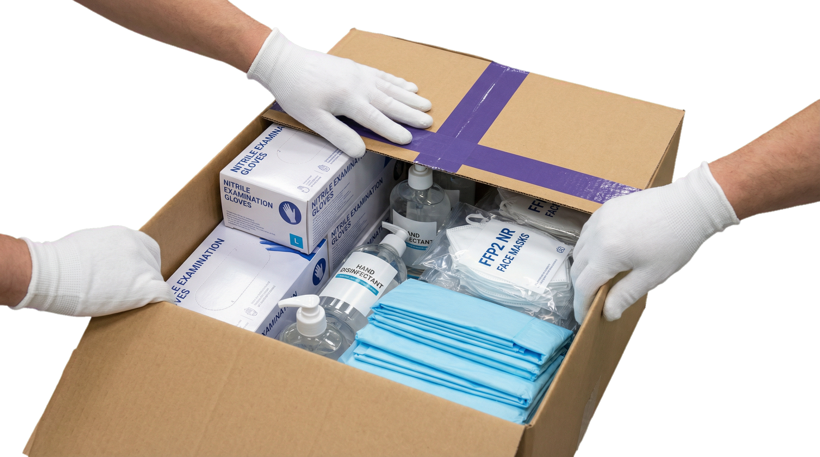 Pflegehilfsmittel Kommissionierung und Verpackung im Fulfillment-Center