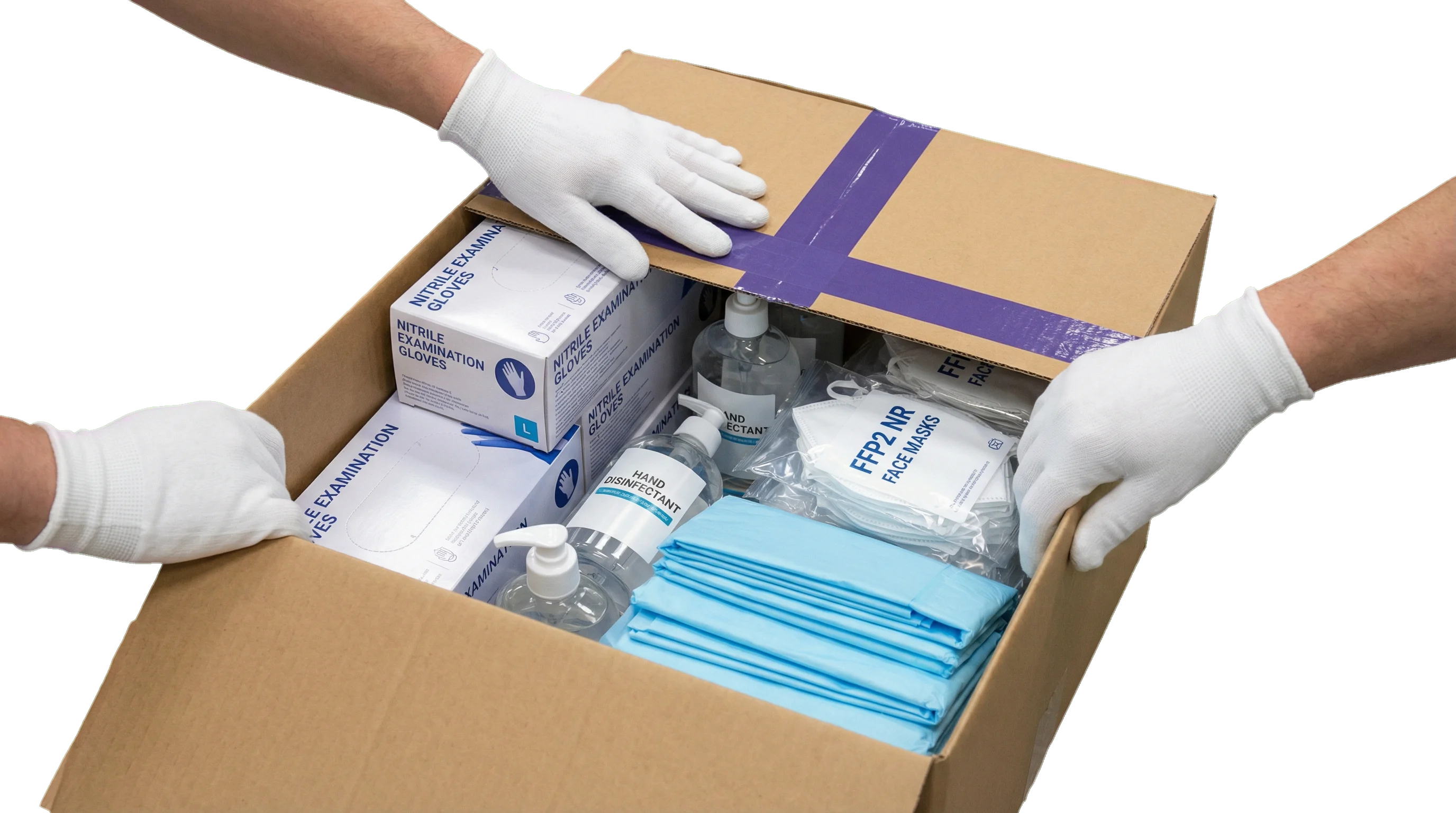 Pflegehilfsmittel Kommissionierung und Verpackung im Fulfillment-Center